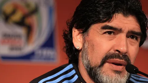 Diego Maradona en 2010
