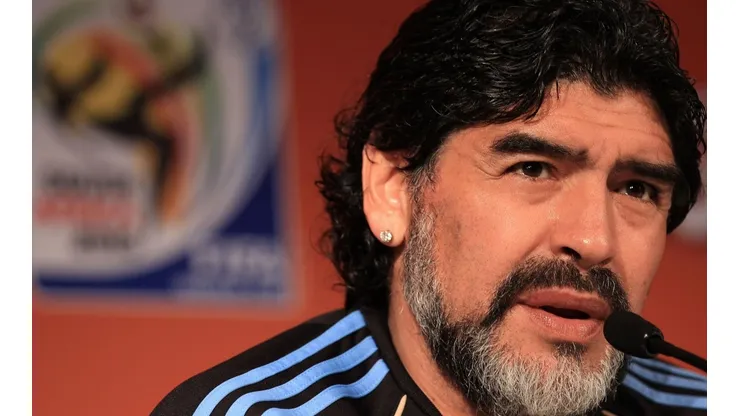 Diego Maradona en 2010