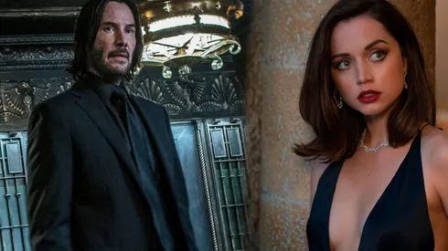 Keanu Reeves y Ana de Armas.