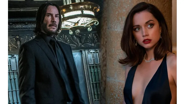 Keanu Reeves y Ana de Armas.