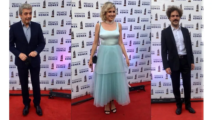 Ricardo Darín, Carla Peterson y Peter Lanzani en los Premios Konex 2021.