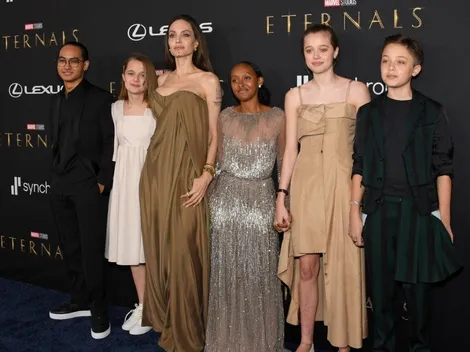 Zahara Jolie-Pitt y un histórico vestido de su madre para la premiere de Eternals