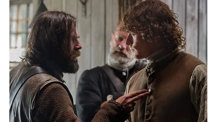 Sam Heughan y Duncan Lacroix