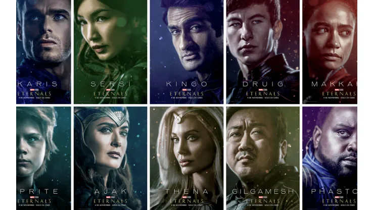 Las nuevas imágenes de Eternals, que estrena en noviembre