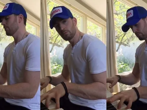 Las mejores reacciones al video de Chris Evans tocando el piano