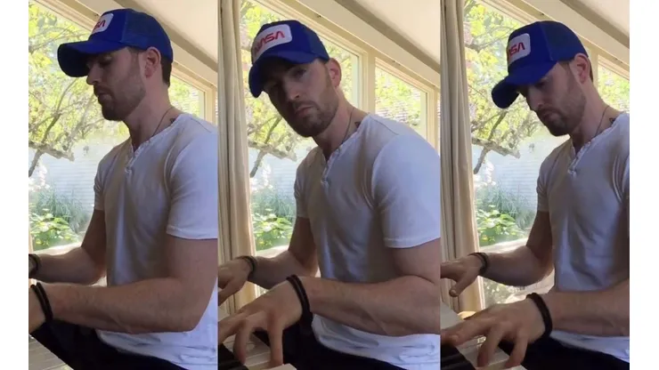 Chris Evans deslumbró a sus seguidores tocando Purple Rain