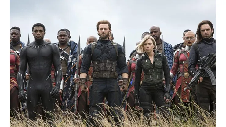 Algunos de los Avengers en Infinity War