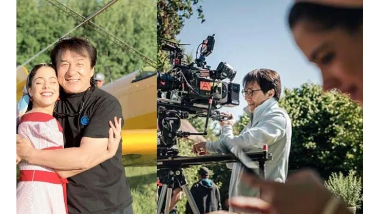 Tini Stoessel posó con Jackie Chan en el rodaje de The Diary