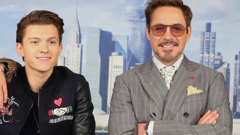 Tom Holland y Robert Downey Jr