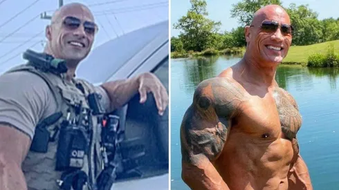 ¡Son iguales! Eric Fields posó como Dwayne "The Rock'" Johnson