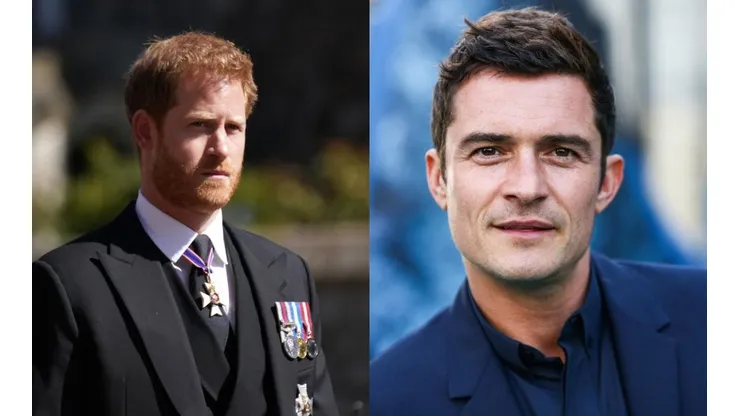 Orlando Bloom y el Príncipe Harry