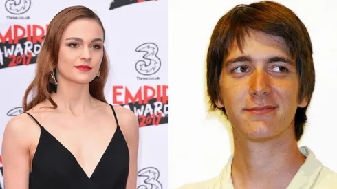 Sophie Skelton y Oliver Phelps