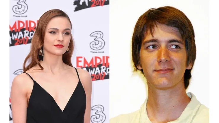 Sophie Skelton y Oliver Phelps