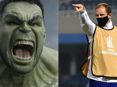Leandro Somoza se "enfrentó" a la policía de Brasil imitando a Hulk