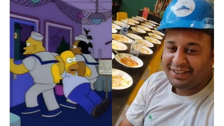¡La última predicción de Los Simpson! Lo expulsaron de un restaurante por comer mucho.