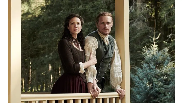 Sam Heughan y Caitriona Balfe