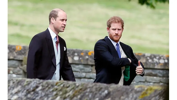Los Príncipes Harry y William