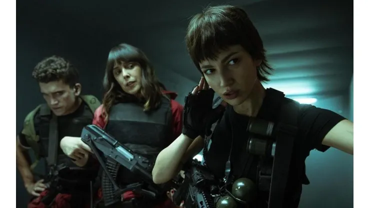 Parte del elenco de La Casa de Papel