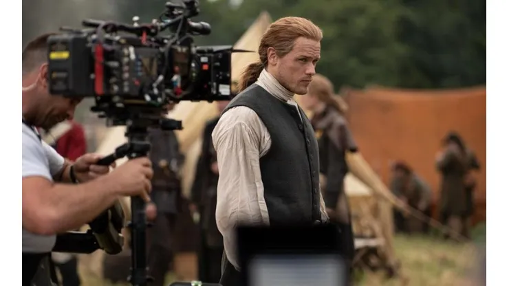 Sam Heughan en su papel de Jamie Fraser.
