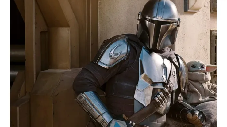 Mando y Grogu en The Mandalorian.