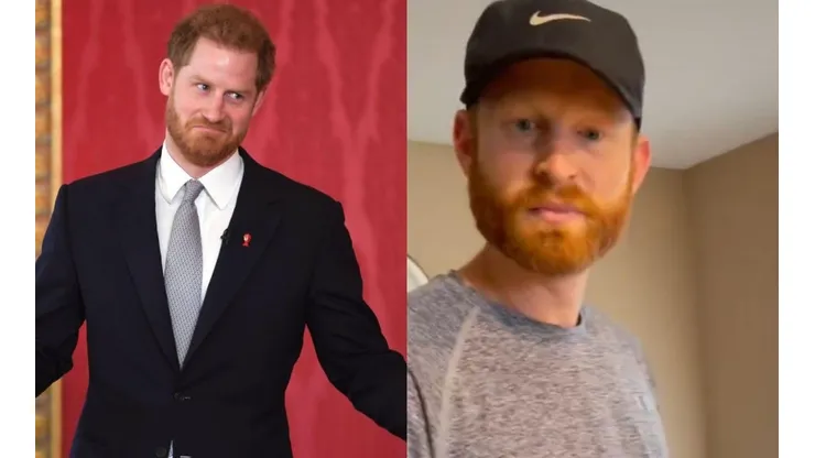 Viral en TikTok: el príncipe Harry también tiene un doble exacto.