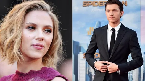 Scarlett Johansson y Tom Holland.