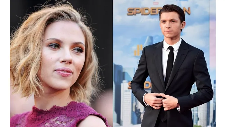 Scarlett Johansson y Tom Holland.