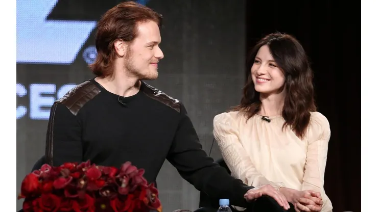 Sam Heughan y Caitriona Balfe.