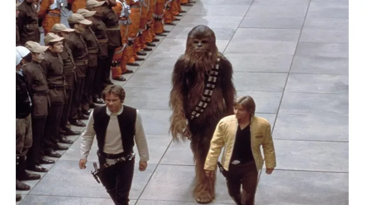 Luke, Han y Chewie.