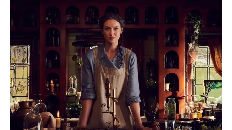 Catriona Balfe en su papel de Claire Fraser.