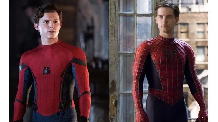 Tom Holland y Tobey Maguire.