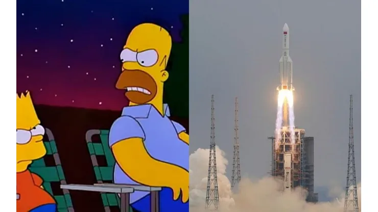 Increíble: Los Simpson predijeron al cohete chino y su desenlace.