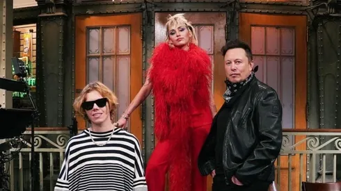 Miley Cyrus y Elon Musk.