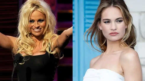 Lily James y Pamela Anderson.
