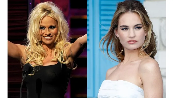 Lily James y Pamela Anderson.