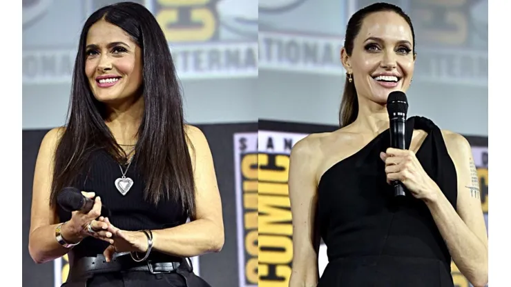Reacciones al ver a Angelina Jolie y Salma Hayek en Marvel
