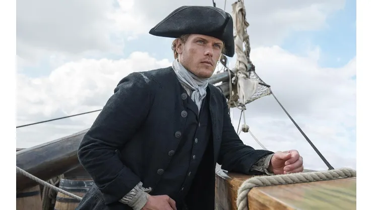 Sam Heughan protagonizando a Jamie Fraser.