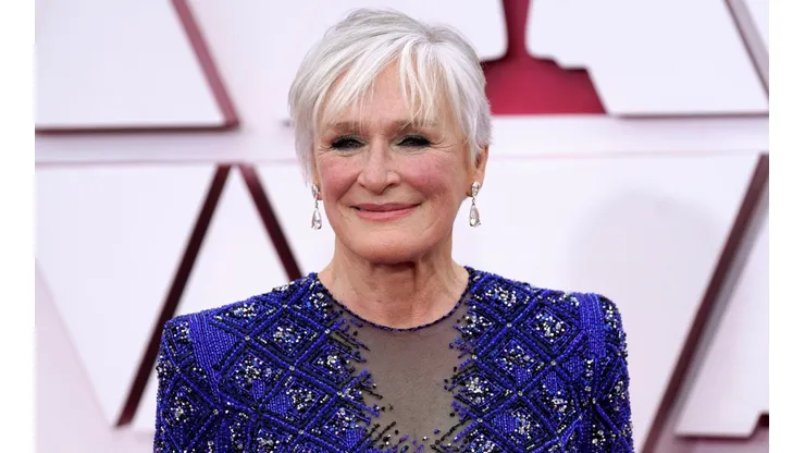 Glenn Close en la alfombra roja.