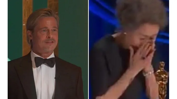 Brad Pitt estuvo presente en los Oscars 2021 como presentador (Foto: @therebelwitch20)