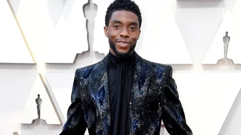 Chadwick Boseman en los Óscar 2019.