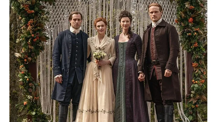 Los protagonistas de Outlander.