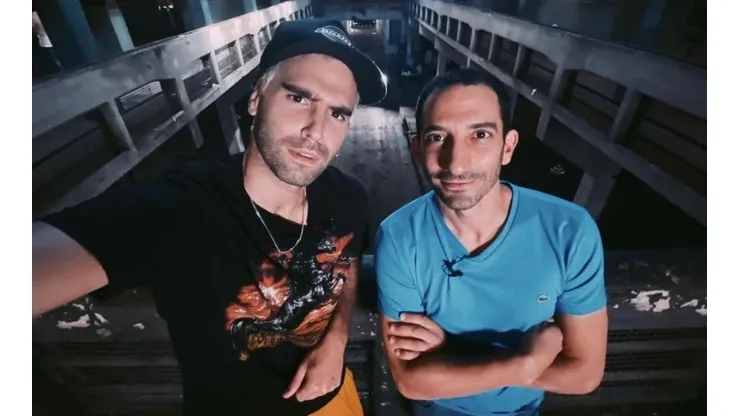 Nicolás Furtado y Juan Minujin en Puente Viejo.
