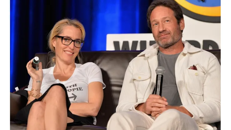El reencuentro entre Gillian Anderson y David Duchovny (Foto: Getty Images)