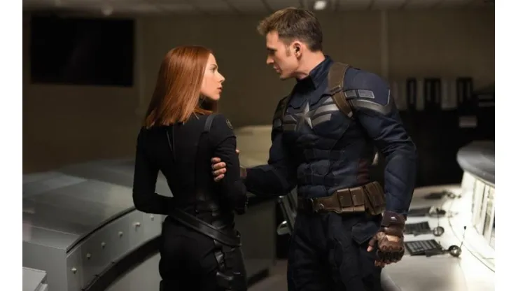 Black Widow y el Capitán América.