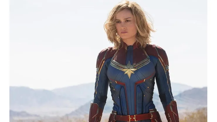 Brie Larson en su papel de Capitana Marvel.