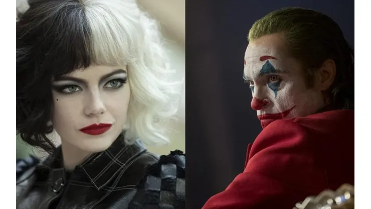 Emma Stone y Joaquín Phoenix en sus respectivos papeles.