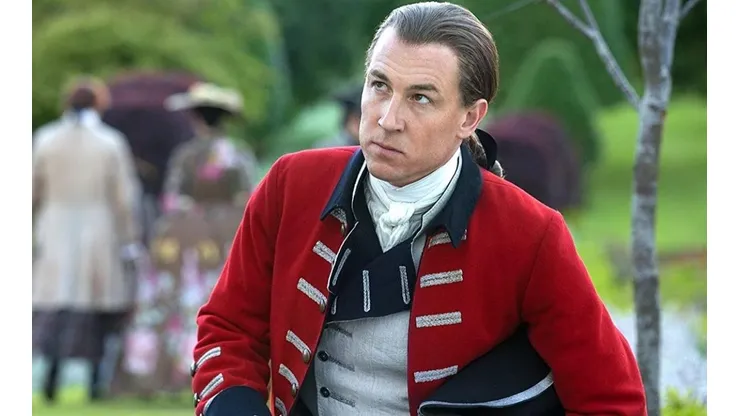 Tobías Menzies en su papel de Black Jack Randall.