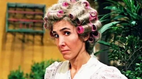 Florinda Meza interpretando a Doña Florinda.