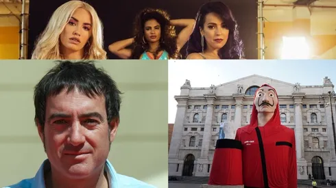 Álex Pina y sus dos creaciones: La Casa de Papel y Sky Rojo.