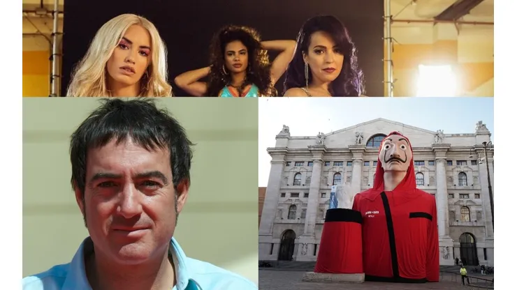 Álex Pina y sus dos creaciones: La Casa de Papel y Sky Rojo.
